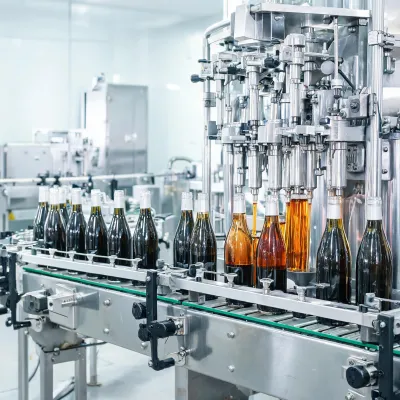 wine bottling line
